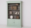 Bookcase with 2 doors, open shelf, Directoire Collection