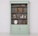 Bookcase with 2 doors, open shelf, Directoire Collection