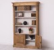 Bookcase with 2 doors, open shelf, Directoire Collection