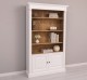 Bookcase with 2 doors, open shelf, Directoire Collection