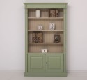 Bookcase with 2 doors, open shelf, Directoire Collection