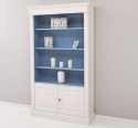 Bookcase with 2 doors, open shelf, Directoire Collection