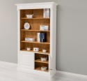 Bookcase with 2 doors, open shelf, Directoire Collection