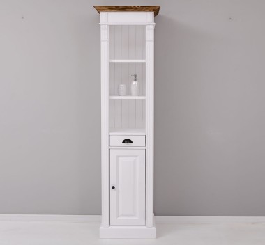 Bathroom rack with 1 door, 1 drawer and open space