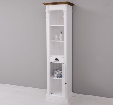 Bathroom rack with 1 door, 1 drawer and open space