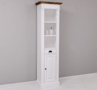 Bathroom rack with 1 door, 1 drawer and open space