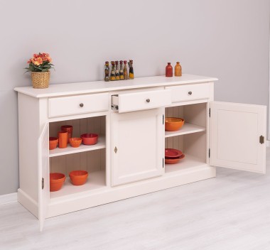 Buffet with 3 doors, 3 drawers, BAS