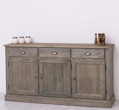 Buffet with 3 doors, 3 drawers, BAS