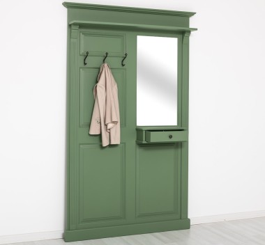 Hanger with mirror, 1 drawer