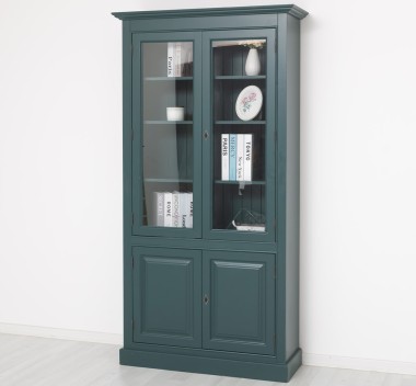 Showcase with 2 doors + 2 glass doors - Color_P087 - PAINT