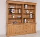 Bookcase with 2 doors, 6 BAS drawers + SUP double shelf, in Oak, P061 - Laquered