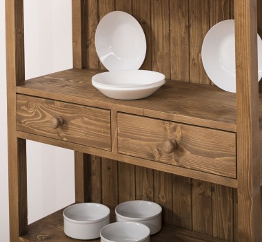 Shelf with 2 drawers, 3 shelves