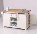 Kitchen island, oak top