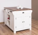 Kitchen island, oak top