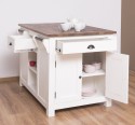 Kitchen island, oak top