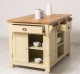 Kitchen island, oak top