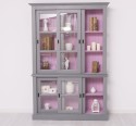 Kitchen display case with 3 sliding glass doors BAS + 3 sliding glass doors SUP