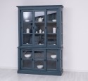 Kitchen display case with 3 sliding glass doors BAS + 3 sliding glass doors SUP