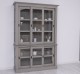 Kitchen display case with 3 sliding glass doors BAS + 3 sliding glass doors SUP