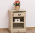 Nightstand with 1 drawer and open shelves