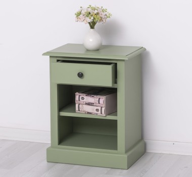 Nightstand with 1 drawer and open shelves