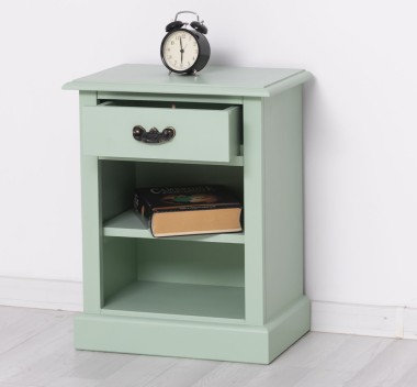 Nightstand with 1 drawer and open shelves