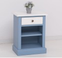 Nightstand with 1 drawer and open shelves