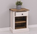 Nightstand with 1 drawer and open shelves