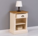 Nightstand with 1 drawer and open shelves