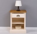 Nightstand with 1 drawer and open shelves