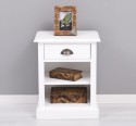 Nightstand with 1 drawer and open shelves