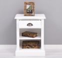 Nightstand with 1 drawer and open shelves