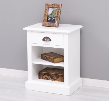 Nightstand with 1 drawer and open shelves