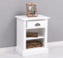 Nightstand with 1 drawer and open shelves