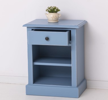 Nightstand with 1 drawer and open shelves