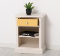 Nightstand with 1 drawer and open shelves