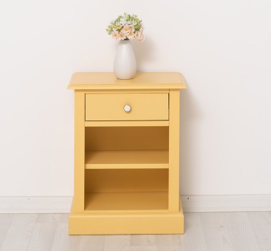 Nightstand with 1 drawer and open shelves