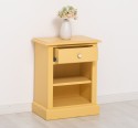 Nightstand with 1 drawer and open shelves