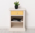 Nightstand with 1 drawer and open shelves