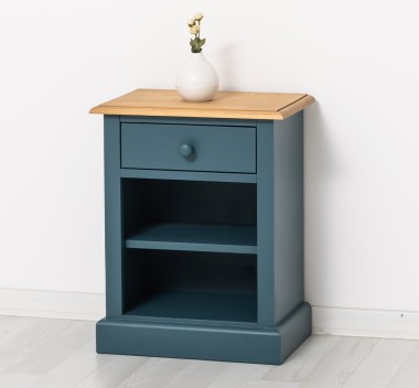 Nightstand with 1 drawer and open shelves