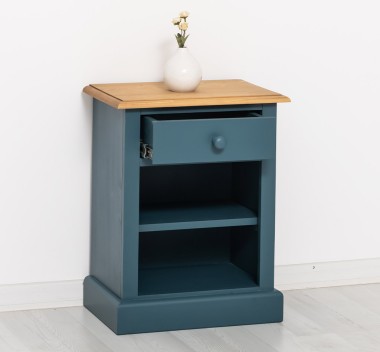 Nightstand with 1 drawer and open shelves