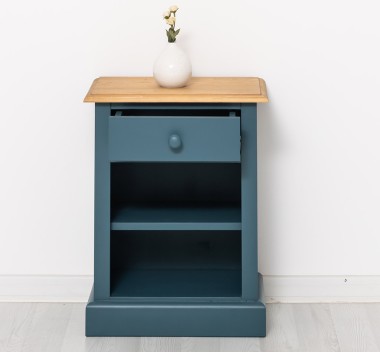 Nightstand with 1 drawer and open shelves