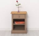 Nightstand with 1 drawer and open shelves