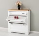 Pure shoe storage sideboard, oak top, drawer on metal rails - Color Top_P089 - Color Corp_P004 - DOUBLE COLORED