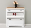 Pure shoe storage sideboard, oak top, drawer on metal rails - Color Top_P089 - Color Corp_P004 - DOUBLE COLORED