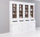 Large sideboard with 2 doors, 6 drawers, 4 compartments with BAS glass door + 4 SUP glass doors