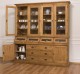 Large sideboard with 2 doors, 6 drawers, 4 compartments with BAS glass door + 4 SUP glass doors