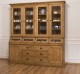 Large sideboard with 2 doors, 6 drawers, 4 compartments with BAS glass door + 4 SUP glass doors