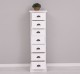 Narrow chest of drawers with 7 drawers