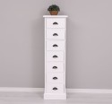 Narrow chest of drawers with 7 drawers